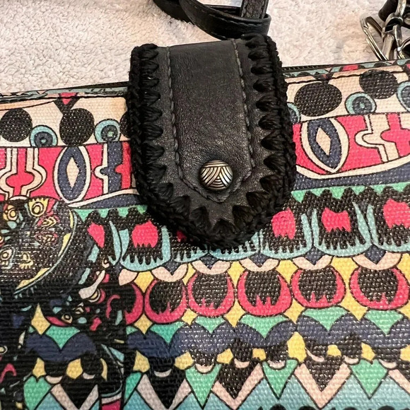 Sakroots Artist Womens Convertible Smartphone Crossbody Bag Wristlet Boho Wallet - Picture 8 of 15